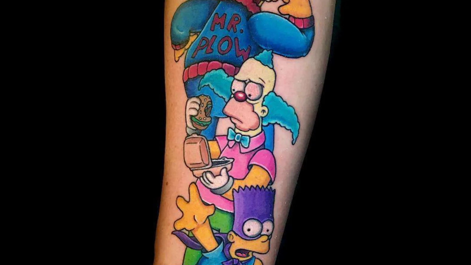 Jon Leighton's new school tattoos