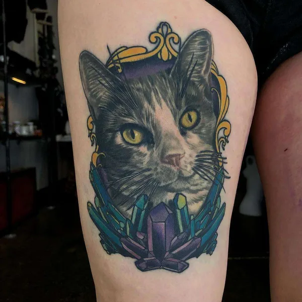 New School tattoo by Megan Massacre in Philadelphia