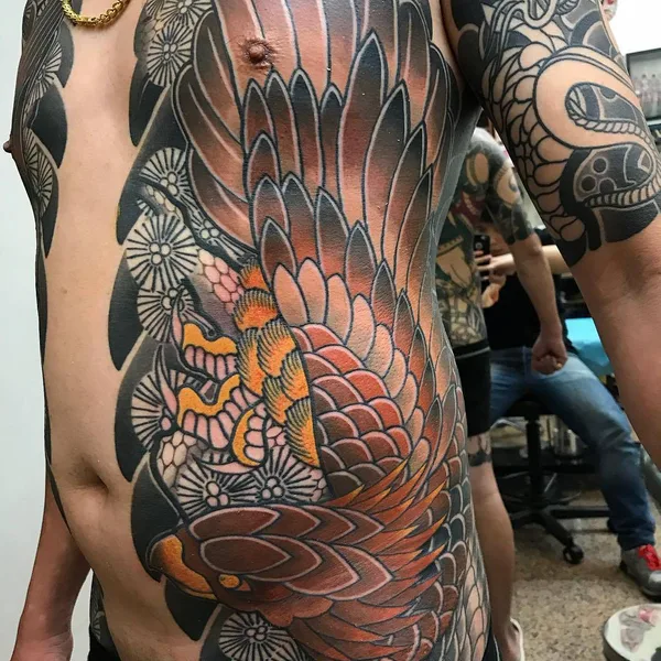 Ориентал tattoo by Diao Zuo