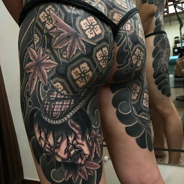 Ориентал tattoo by Diao Zuo