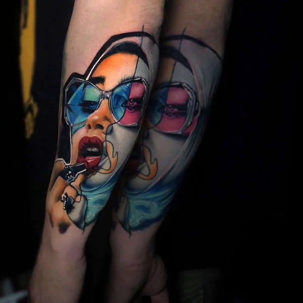 Surrealism tattoo by Christos Zorbas