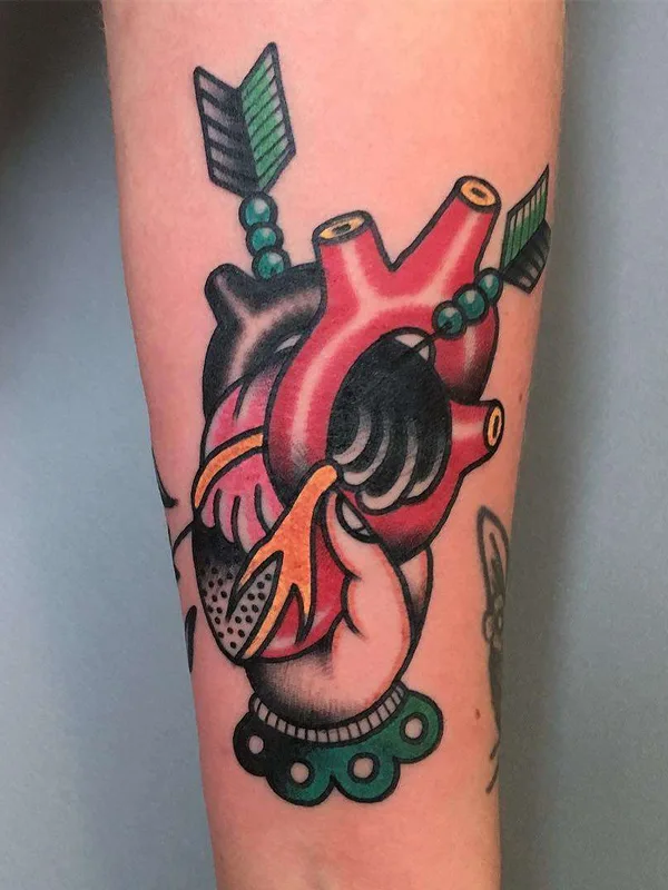 color traditional татуировка на forearm #21470 | Тату мастер Filip Henningsson