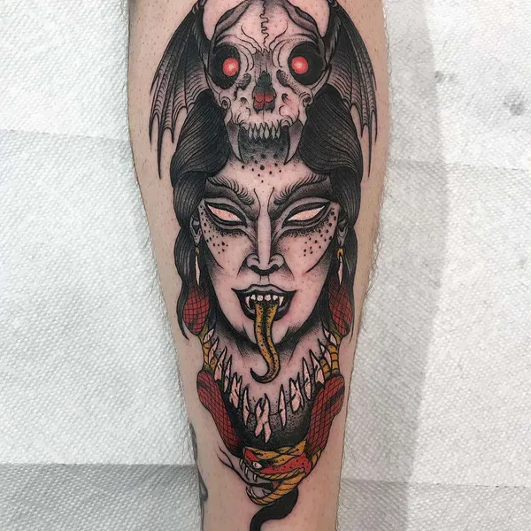 Dotwork tattoo by Henbo Henning