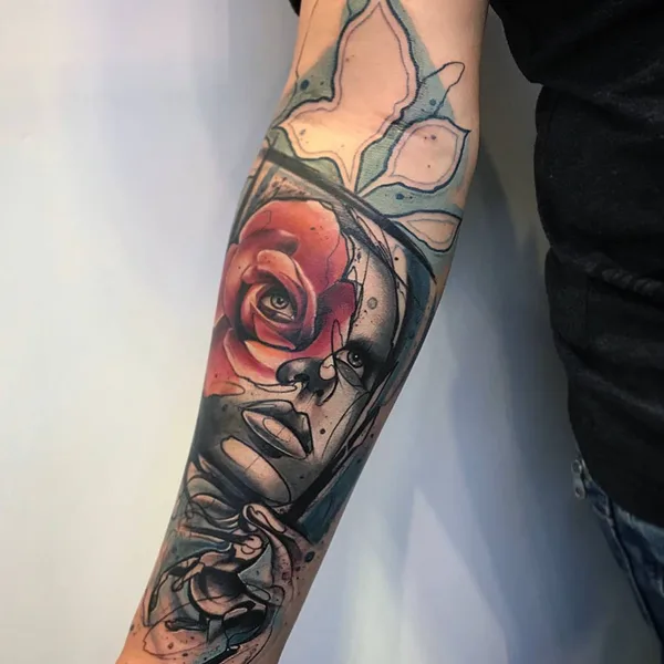 Author's Style tattoo by Tom Petucco in London