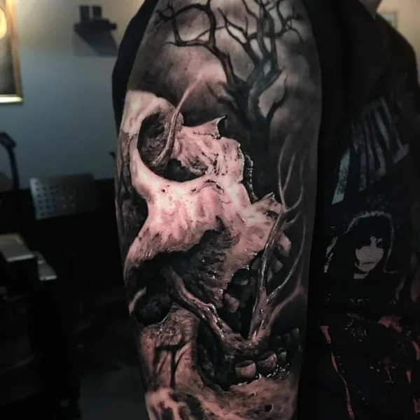Horror tattoo by Danny Lepore