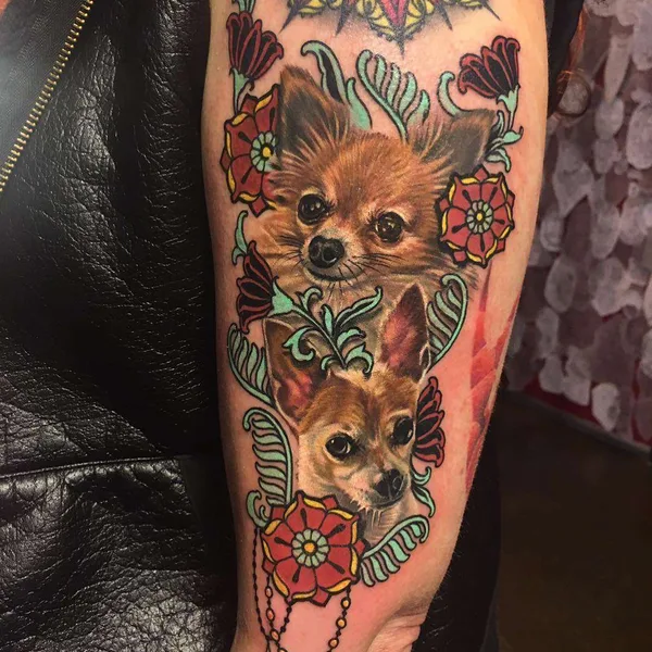 New School tattoo by Megan Massacre in Philadelphia