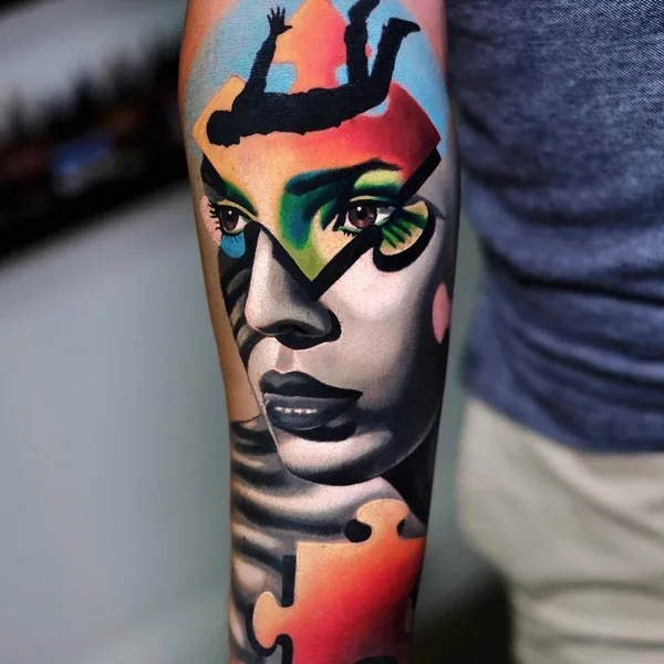 Author's Style tattoo by Volkan Demirci in London