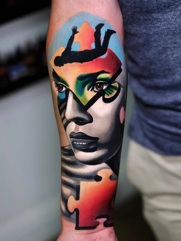 Author's Style tattoo by Volkan Demirci in London
