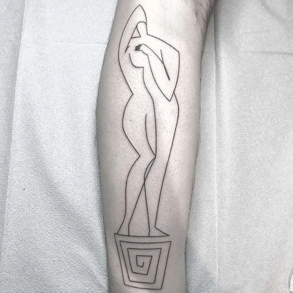 Author's Style tattoo by Caleb Kilby in London