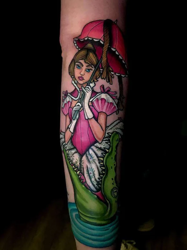 female color illustrative 타투 부위 forearm #22327 | 타투이스트 Jon Leighton