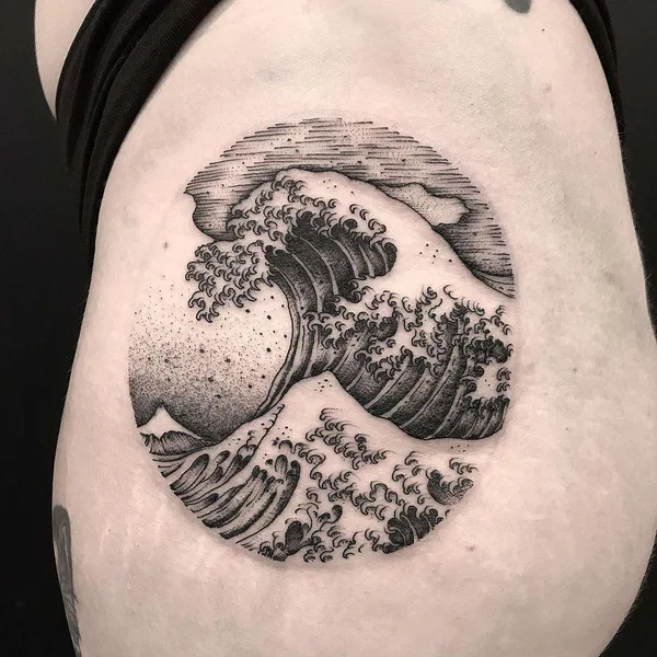 Dotwork tattoo by Henbo Henning