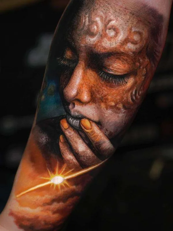 Author's Style tattoo by Yomico Moreno in New York City