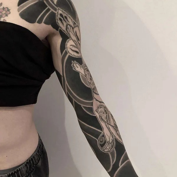 Traditional tattoo by Lupo HoriOkami
