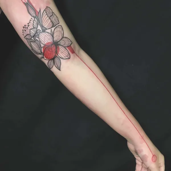 Abstract tattoo by Ronan Duarte in Rio de Janeiro