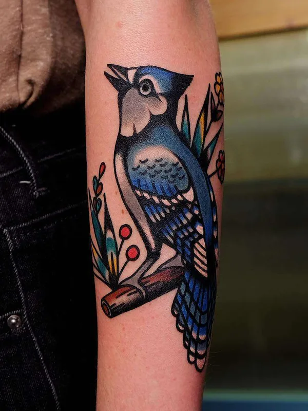 color traditional tattoo auf forearm #21943 | Tätowierer Electric Martina