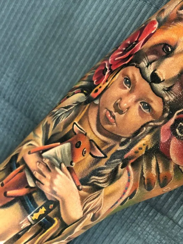 color realism татуировка на forearm #25955 | Тату мастер Анжелика Карташева