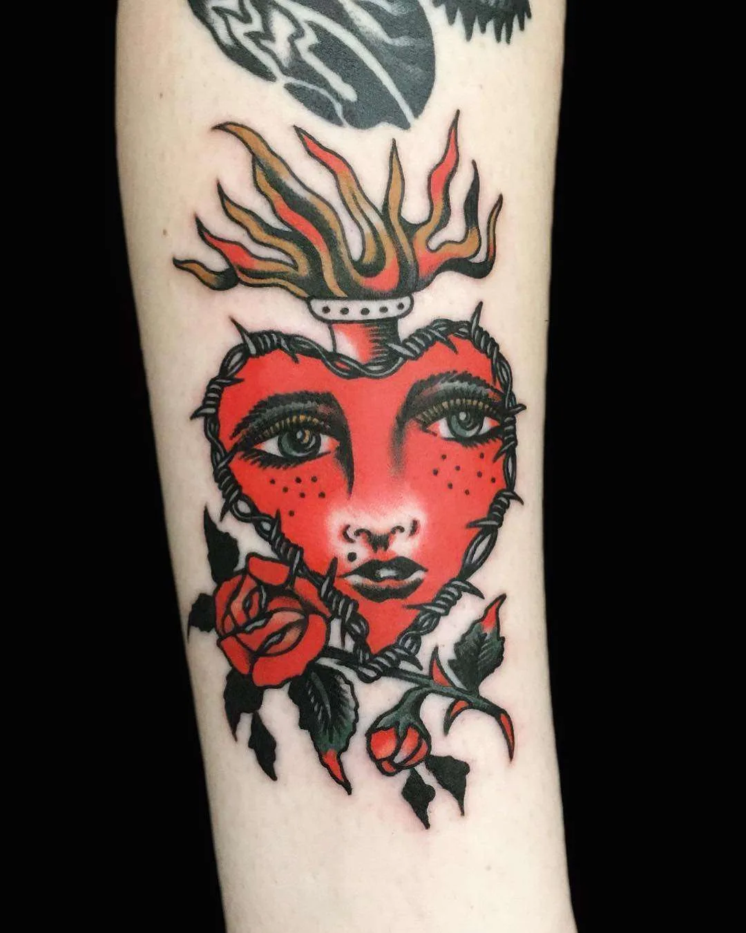 Tattoo artist Chingy Fringe, color old school , traditional tattoo | Australia