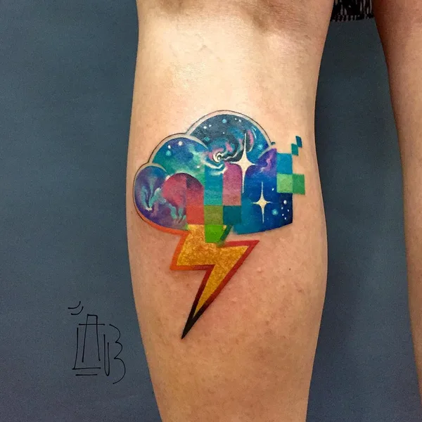 Нью Скул tattoo by Лёша Лауз in Москва