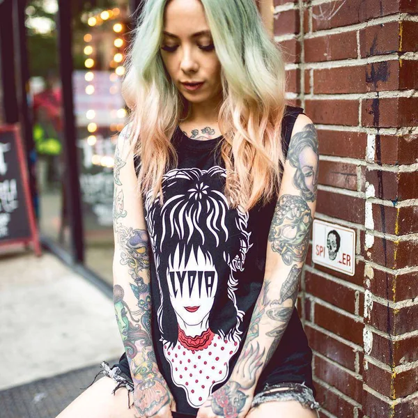 New School tattoo by Megan Massacre in Philadelphia