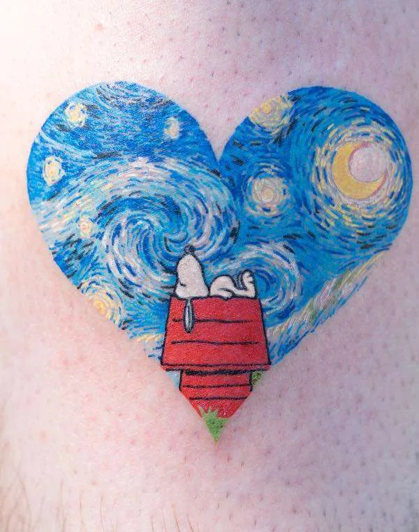 color illustrative tattoo on thigh #21563 | Tattoo Artist Zihee