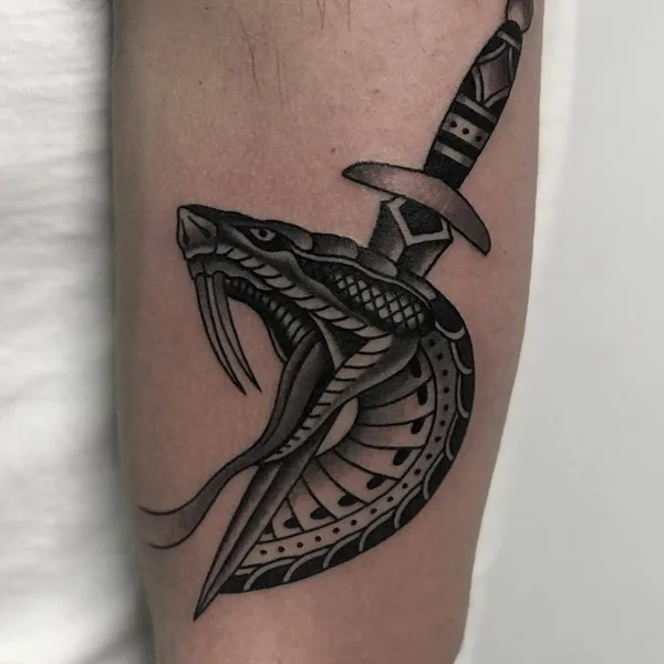 Old School tattoo by Javier Betancourt