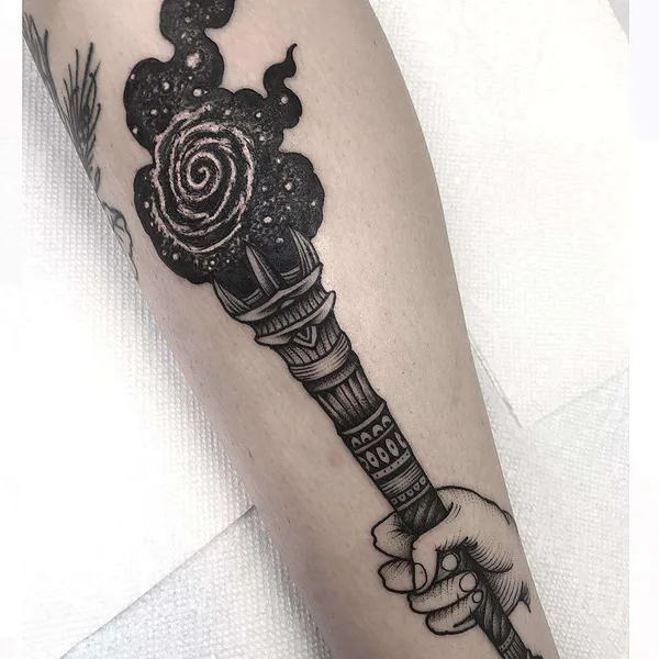 Dotwork tattoo by Henbo Henning