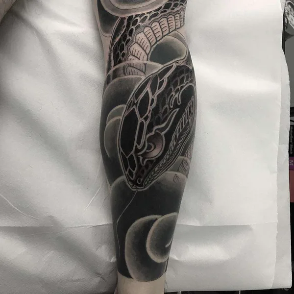 Traditional tattoo by Lupo HoriOkami