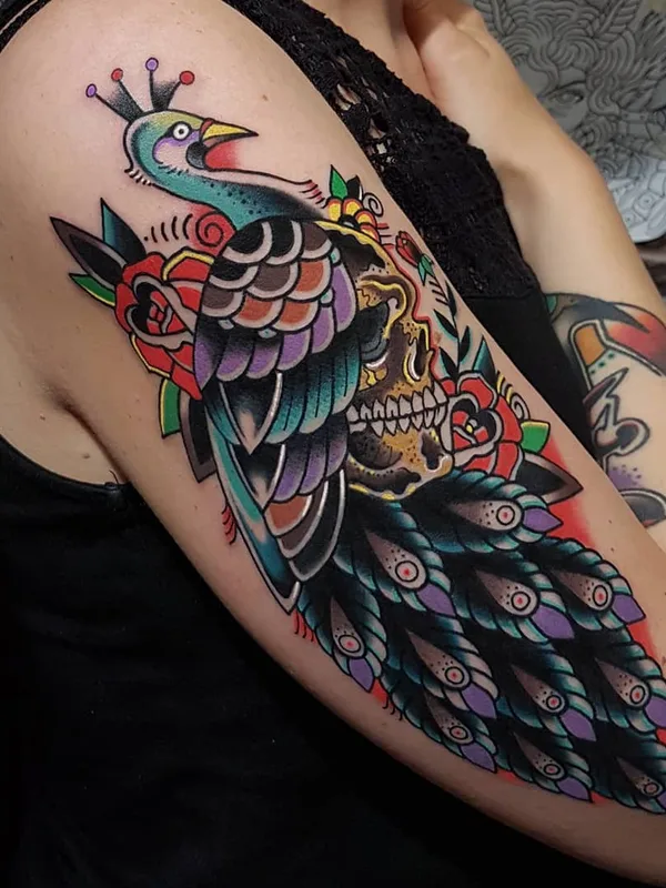 Old School tattoo by Eddie Czaicki in Paris