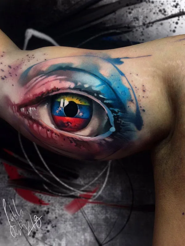 color realism tatouage sur upper arm #23340 | Artiste tatoueur Pablo Ortiz