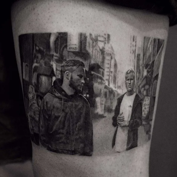 Dotwork tattoo by Cold Gray