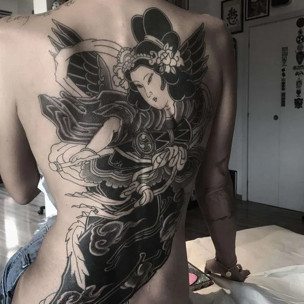Traditional tattoo by Lupo HoriOkami