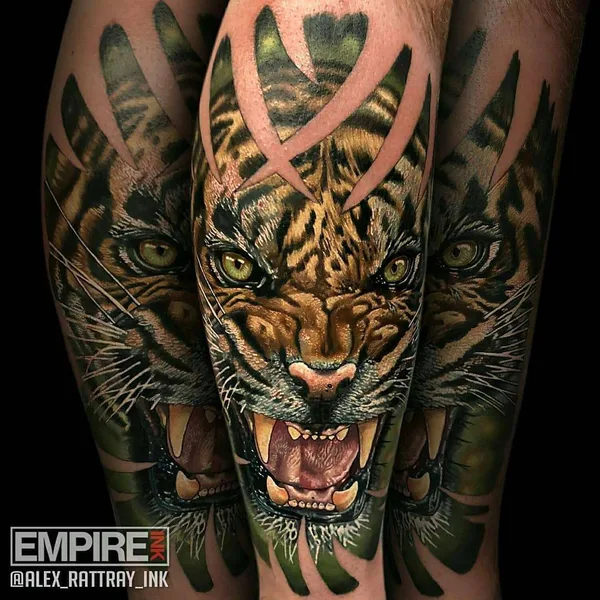 Portrait tattoo by Alex Rattray in Edinburgh