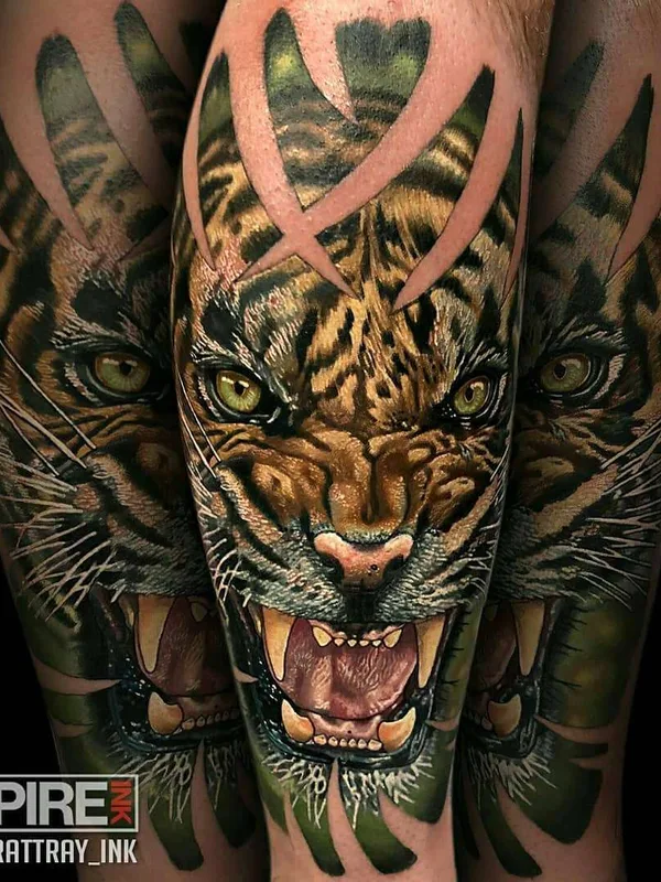 color realism tatouage sur calf #22557 | Artiste tatoueur Alex Rattray