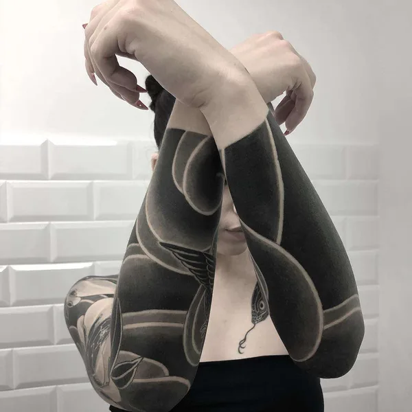 Traditional tattoo by Lupo HoriOkami
