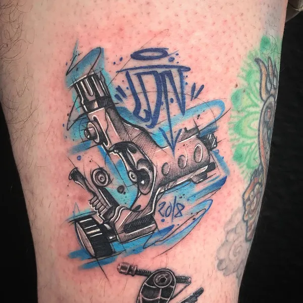 Author's Style tattoo by Tom Petucco in London