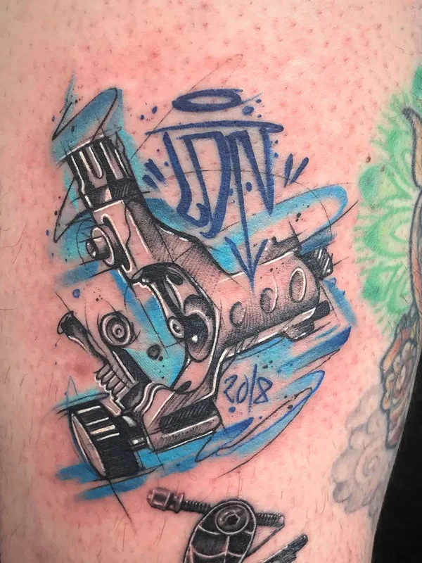 Author's Style tattoo by Tom Petucco in London