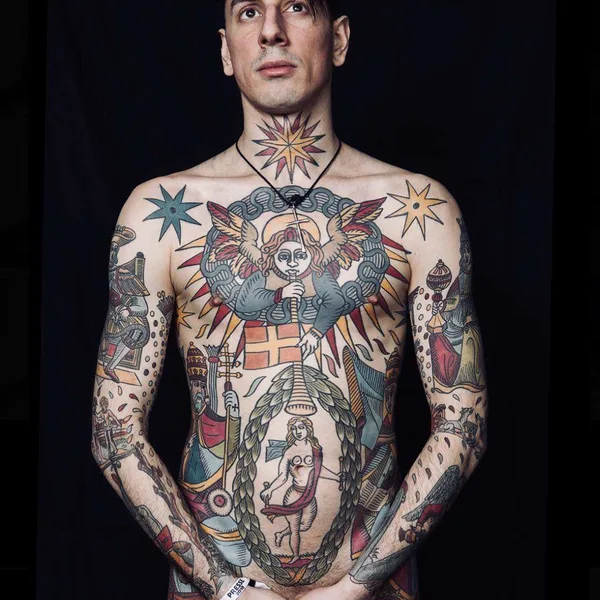 Old School tattoo by Mikael de Poissy