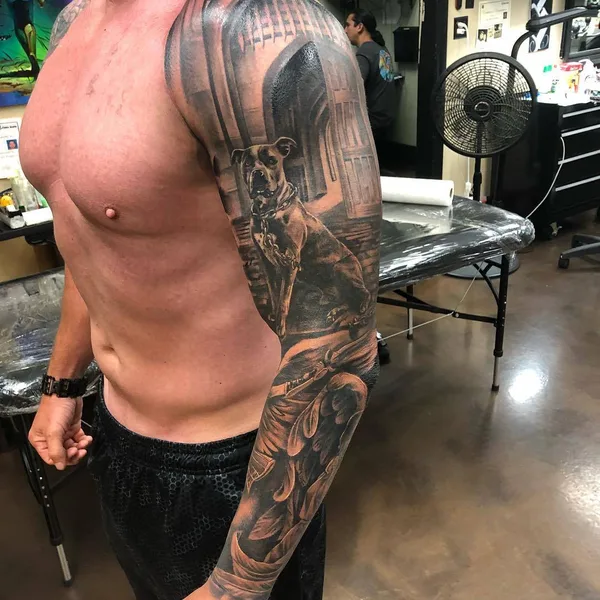 Portrait tattoo by Brian Gonzales
