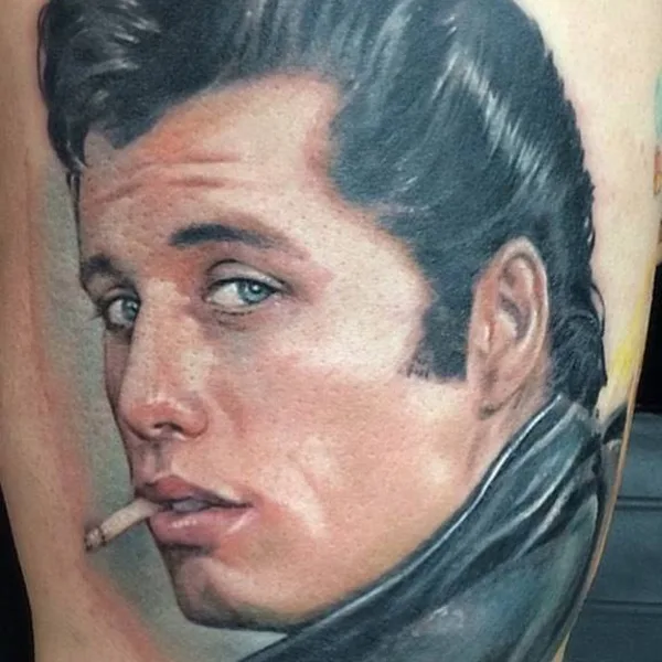 Portrait tattoo by Zhang Po
