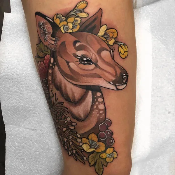 Neo Traditional tattoo by Marty Early