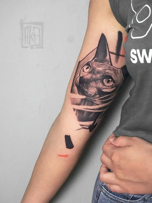 black and grey black and grey tattoo auf forearm #26785 | Tätowierer Artem Korobov