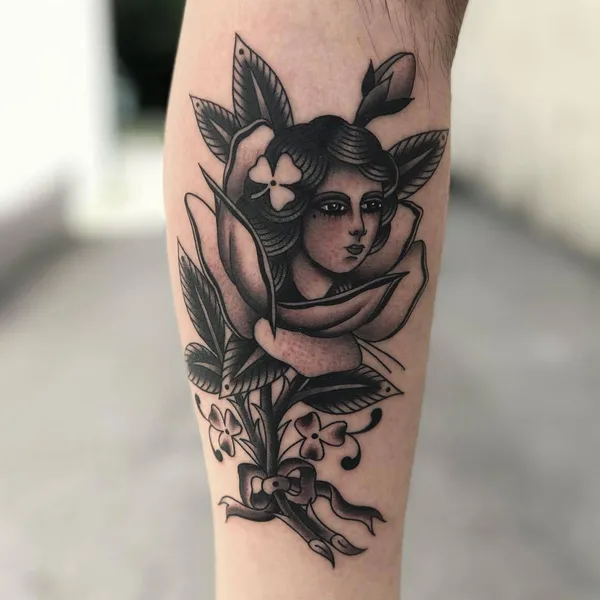 Old School tattoo by Javier Betancourt