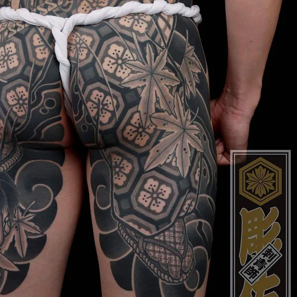 Ориентал tattoo by Diao Zuo