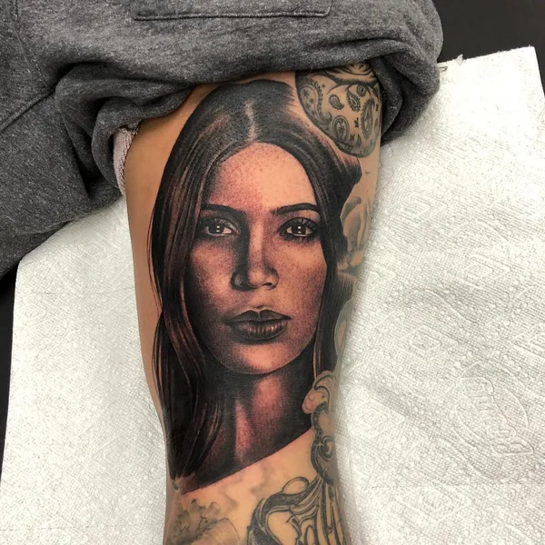 Portrait tattoo by Brian Gonzales