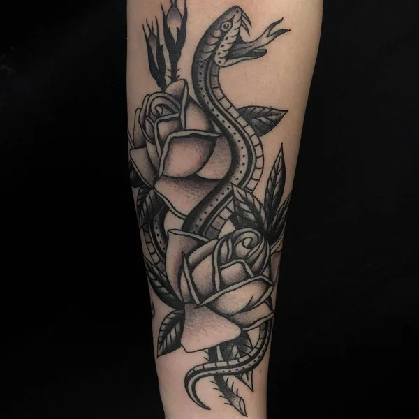 Old School tattoo by Javier Betancourt