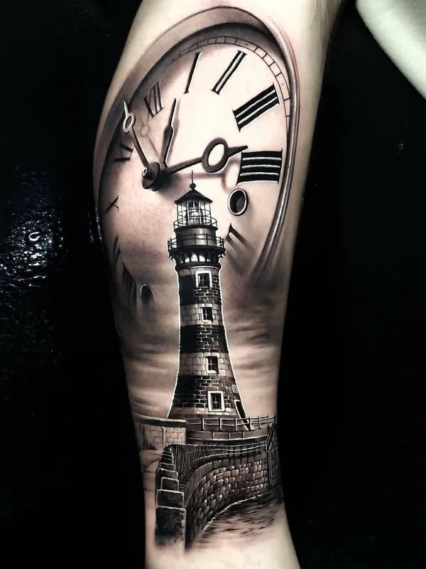 black and grey realism tatouage sur forearm #23330 | Artiste tatoueur Samurai Standoff
