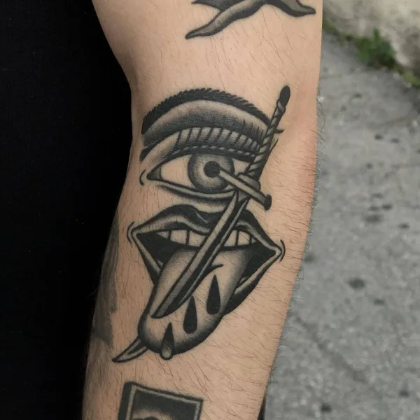 Old School tattoo by Javier Betancourt