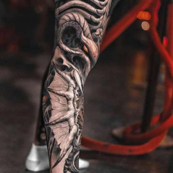 Author's Style tattoo by Darwin Enriquez in New York City