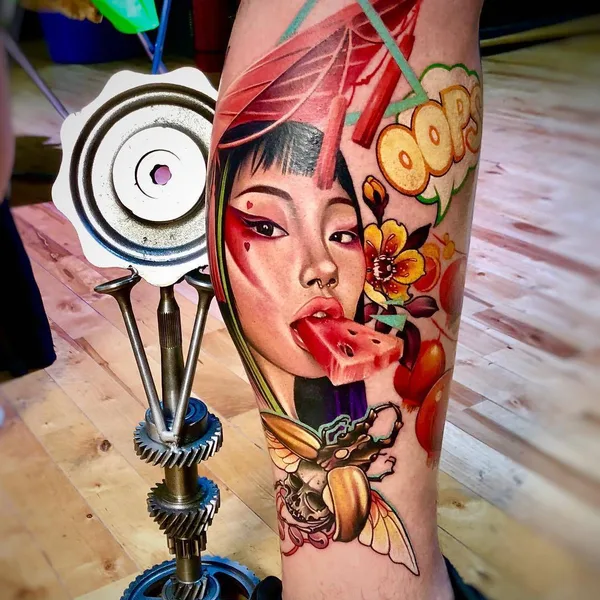 Авторская tattoo by Анжелика Карташева in Ростов-на-Дону