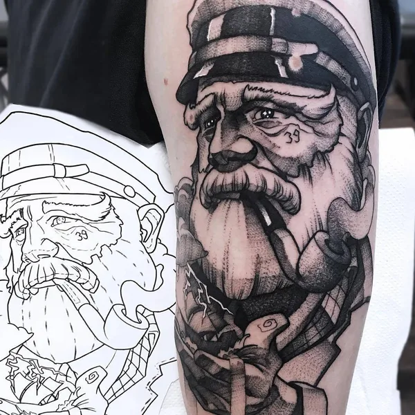Surrealism tattoo by Maurycy Szymczak in Łódź